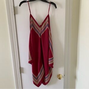 Flowy maroon dress